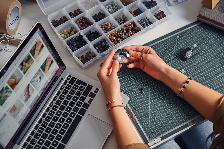 jewelry making closeup