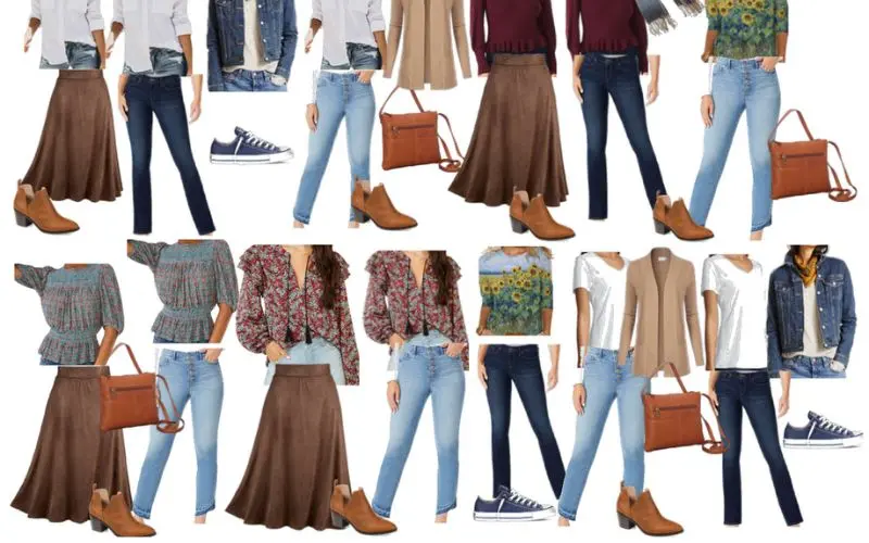fall wardrobe essentials making up fall outfits
