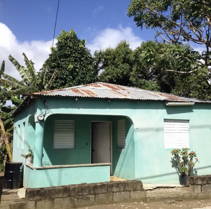 turquoise house in the dominican republic