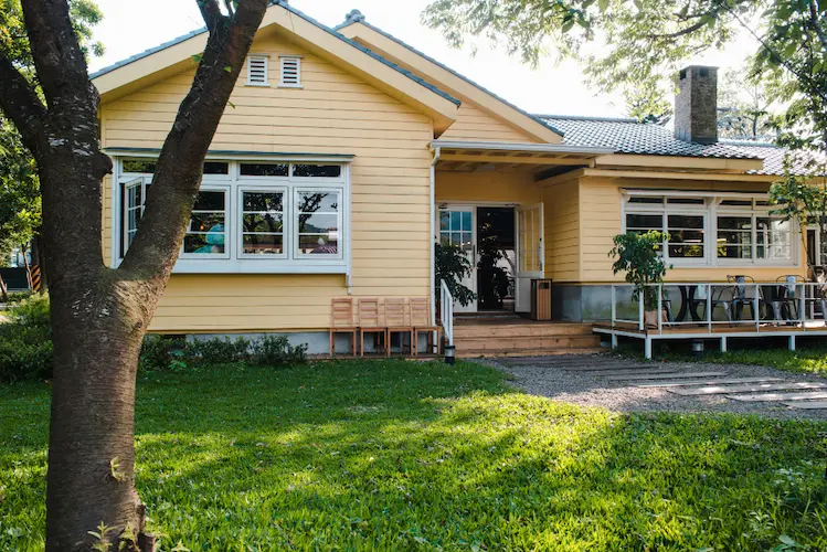 charming yellow house