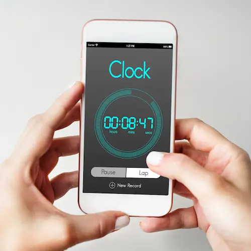 alarm clock time management concept